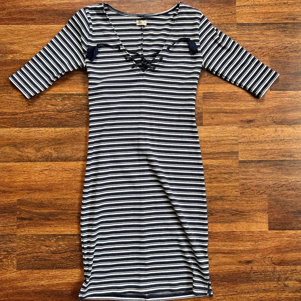 Striped Blue and White Hollister Dress! ✨